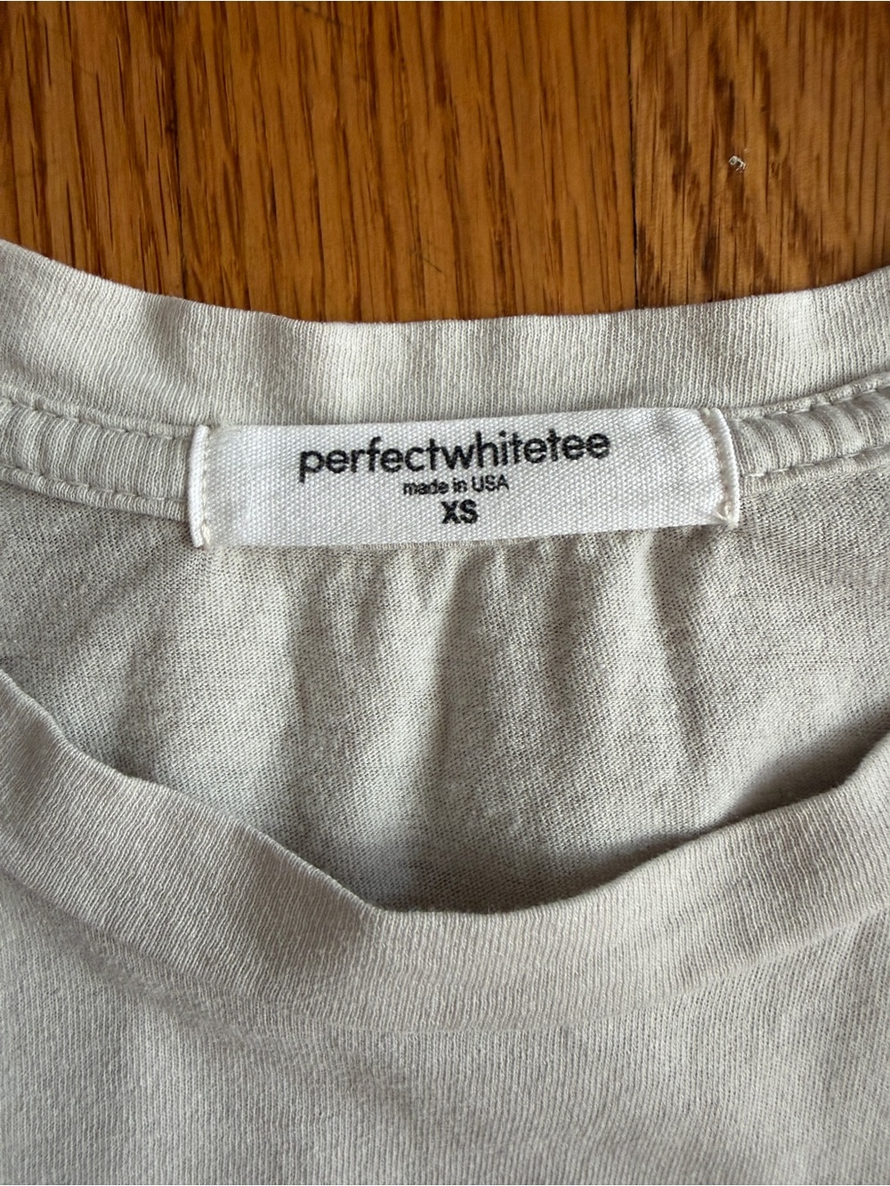 Perfect white tee off white crop tshirt XS - Picture 4 of 8